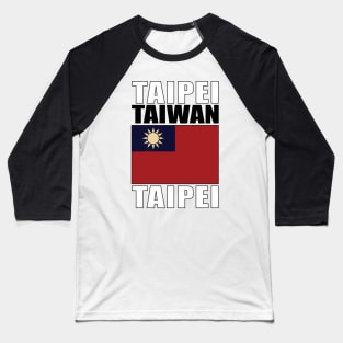 Flag of Taiwan Republic of China Baseball T-Shirt